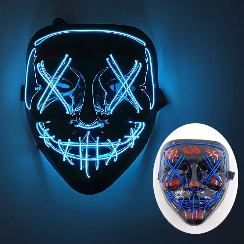 Masque LED Lumineux Halloween — Boo