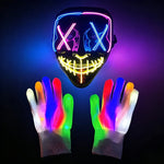 Masque + Gants LED Halloween — Boo